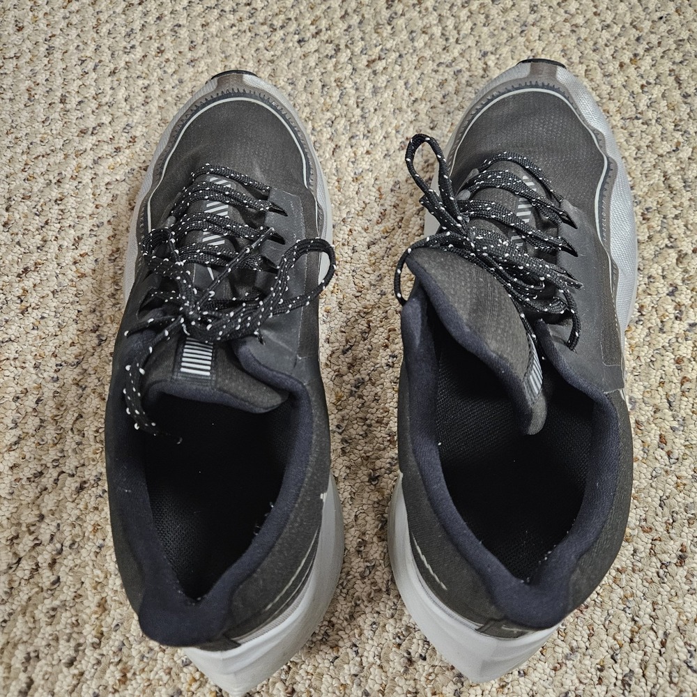 Nike Zoom WinFlo 6 Shield Reflect Silver Running Sneakers Shoes Black Men 11.5 - Picture 2 of 7
